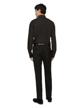 Cotton Gold-fit tuxedo shirt - | Dolce & Gabbana