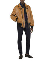 Blue stretch denim shirt with DG logo - | Dolce & Gabbana