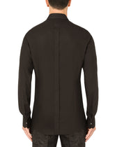 Slim cotton shirt with pocket - | Dolce & Gabbana