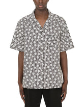 Geometric-print cotton hawaiian shirt - | Dolce & Gabbana