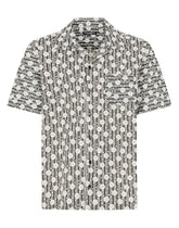 Geometric-print cotton hawaiian shirt - | Dolce & Gabbana
