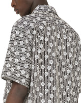 Geometric-print cotton hawaiian shirt - | Dolce & Gabbana