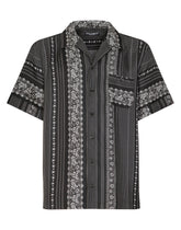 Geometric-print silk hawaiian shirt - | Dolce & Gabbana