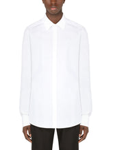 Cotton jacquard gold-fit shirt - | Dolce & Gabbana
