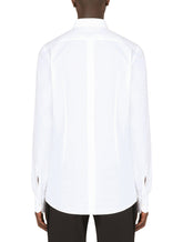 Cotton jacquard gold-fit shirt - | Dolce & Gabbana