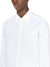 Cotton jacquard gold-fit shirt - | Dolce & Gabbana