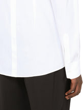 Cotton jacquard gold-fit shirt - | Dolce & Gabbana