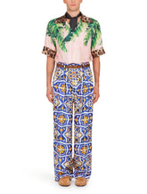 Hawaii shirt with banana tree and leopard print - | Dolce & Gabbana