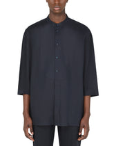 Linen shirt with 3/4 sleeves - | Dolce & Gabbana