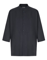 Linen shirt with 3/4 sleeves - | Dolce & Gabbana