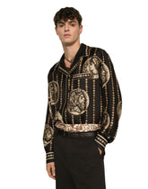 Coin print silk twill shirt - | Dolce & Gabbana