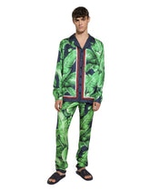 Banana-tree-print silk shirt - | Dolce & Gabbana