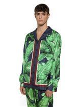 Banana-tree-print silk shirt - | Dolce & Gabbana