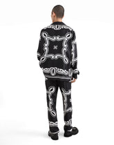 Silk vanity shirt with bandanna print - | Dolce & Gabbana