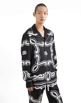 Silk vanity shirt with bandanna print - | Dolce & Gabbana