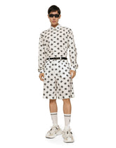 Oversize cotton shirt with DG Monogram print - | Dolce & Gabbana