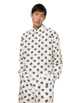 Oversize cotton shirt with DG Monogram print - | Dolce & Gabbana