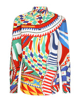 Carretto-print Martini-fit poplin shirt - | Dolce & Gabbana