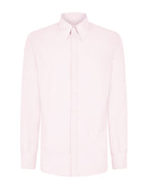 Cotton Martini-fit shirt - | Dolce & Gabbana