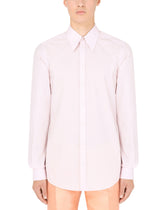 Cotton Martini-fit shirt - | Dolce & Gabbana