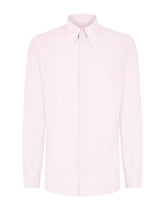 Cotton Martini-fit shirt - | Dolce & Gabbana