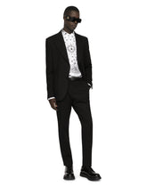 Cotton Martini-fit shirt with bandanna print - | Dolce & Gabbana