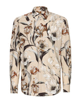 Tulip-print poplin Martini shirt - | Dolce & Gabbana