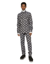 Stretch cotton jacquard rodeo shirt with DG detailing - | Dolce & Gabbana