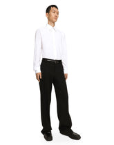 Striped cotton Martini-fit shirt - | Dolce & Gabbana