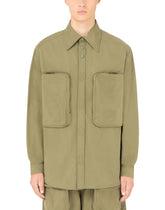 Garment-dyed cotton shirt - | Dolce & Gabbana