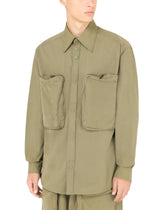 Garment-dyed cotton shirt - | Dolce & Gabbana