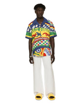 Carretto-print poplin Hawaiian shirt - | Dolce & Gabbana