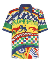 Carretto-print poplin Hawaiian shirt - | Dolce & Gabbana