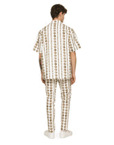 Coin print stretch drill Hawaiian shirt - | Dolce & Gabbana