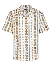 Coin print stretch drill Hawaiian shirt - | Dolce & Gabbana