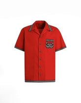 Poplin shirt with printed details - | Dolce & Gabbana