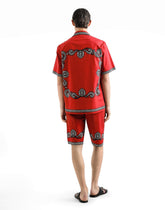 Poplin shirt with printed details - | Dolce & Gabbana