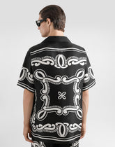 Silk shirt with bandanna print - | Dolce & Gabbana