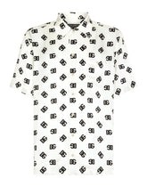 Silk Hawaiian shirt with DG Monogram print - | Dolce & Gabbana
