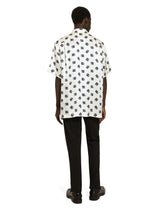 Silk Hawaiian shirt with DG Monogram print - | Dolce & Gabbana