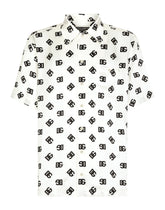 Silk Hawaiian shirt with DG Monogram print - | Dolce & Gabbana