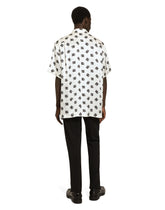 Silk Hawaiian shirt with DG Monogram print - | Dolce & Gabbana