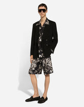 Silk Hawaiian shirt with floral print - | Dolce & Gabbana
