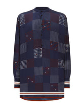 Printed silk shirt with Mandarin collar - | Dolce & Gabbana
