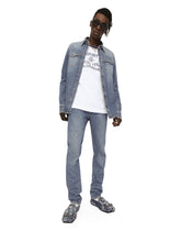 Light blue wash stretch denim shirt - | Dolce & Gabbana