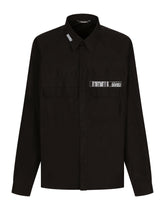 Cotton poplin shirt with DGVIB3 print - | Dolce & Gabbana
