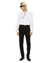 Cotton Mandarin-collar Martini-fit shirt - | Dolce & Gabbana