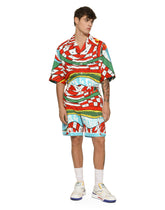 Carretto-print stretch drill Hawaiian shirt - | Dolce & Gabbana