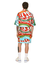 Carretto-print stretch drill Hawaiian shirt - | Dolce & Gabbana