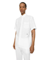 Linen Hawaiian shirt with DG hardware - | Dolce & Gabbana